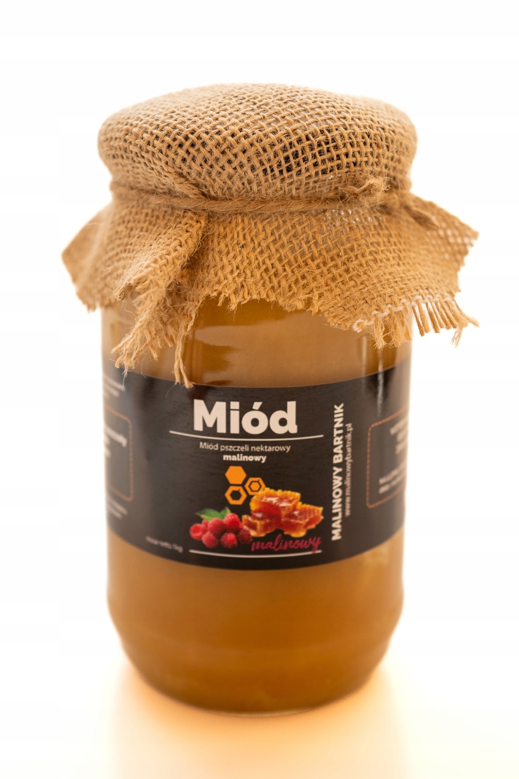 MIÓD Malinowy z kwiatów Malin 1kg Polskie Pasieki - Na przeziębienie