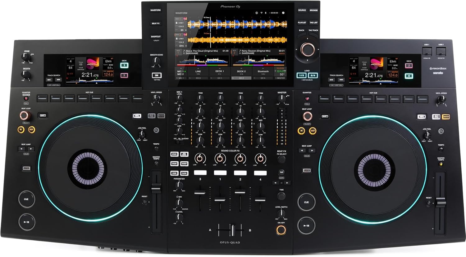 KO Pioneer DJ OPUS QUAD Leitor de sistema DJ multifuncional de 4 canais Pioneer XZ II