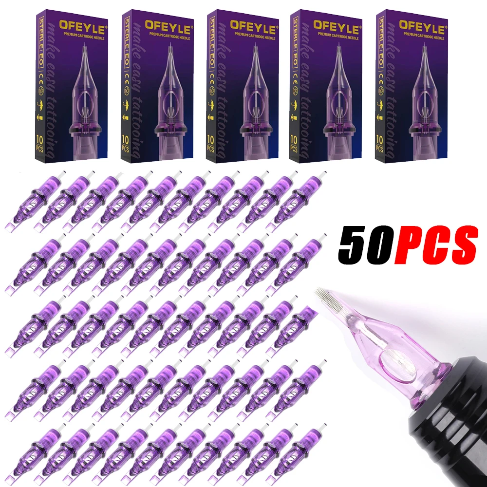 50/20/10PCS Tattoo Patrone Nadeln Einzel Paket Professionelle Permanent Make-Up Sterile Tattoo Nadel für Tattoo Maschine
