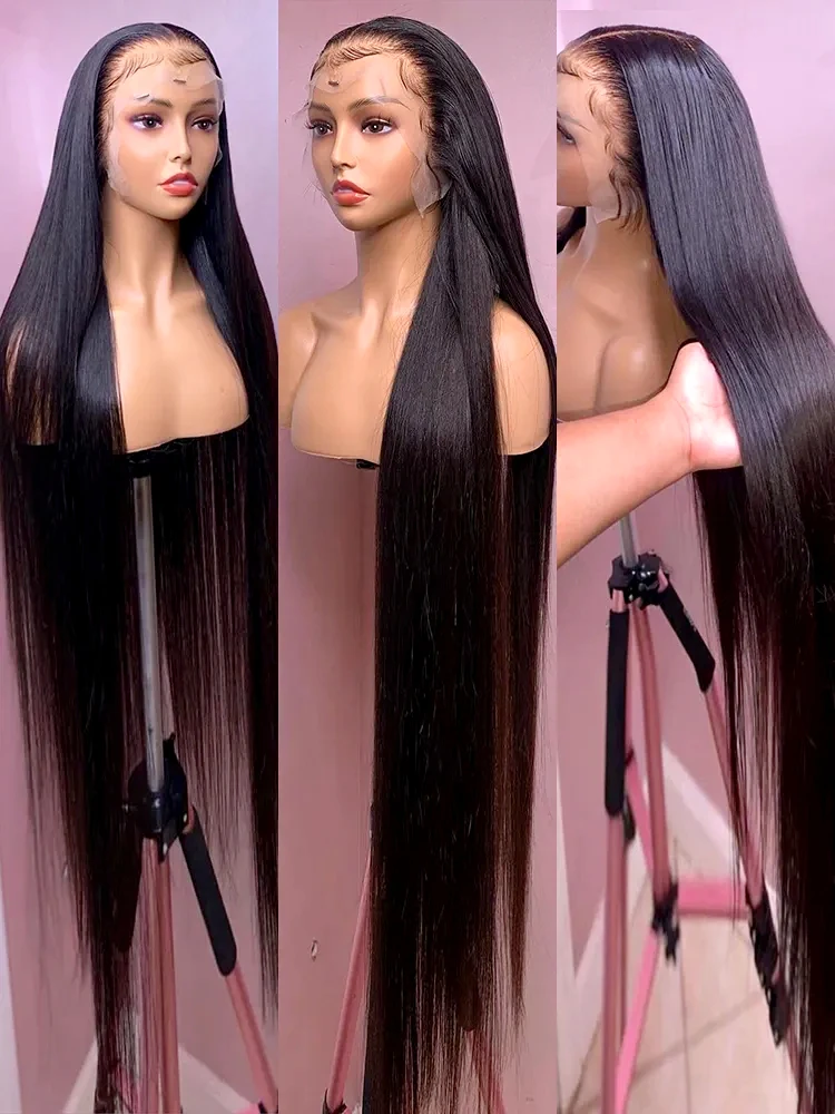 250% 13x4 Lace Front Wigs Human Hair Bone Straight 13x6 Lace Frontal Wig Preplucked Brazilian 4x4 5x5 Glueless Lace Closure Wigs