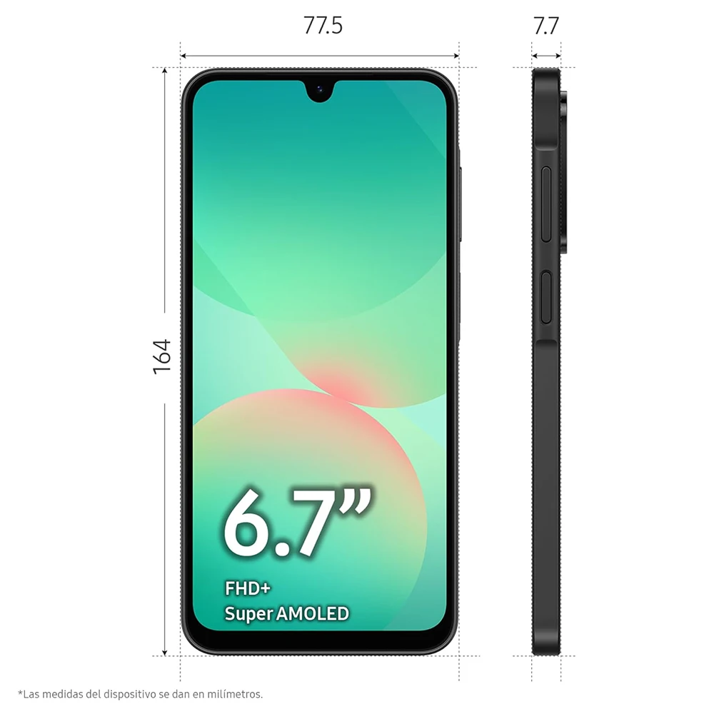 Samsung Galaxy A26 5G, Smartphone, Écran AMOLED 6,7", Caméra 50 MP, 120 Hz, 5000 mAh, IP67