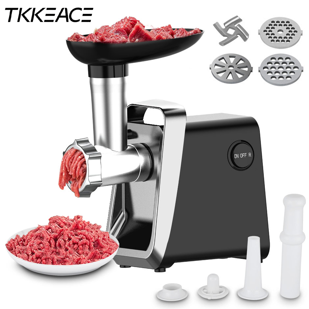 TKKEACE Zware Elektrische Vleesmolen Grinder Max Krachtige Thuis Draagbare Worstvuller Vleesmolen Baby Keukenmachine