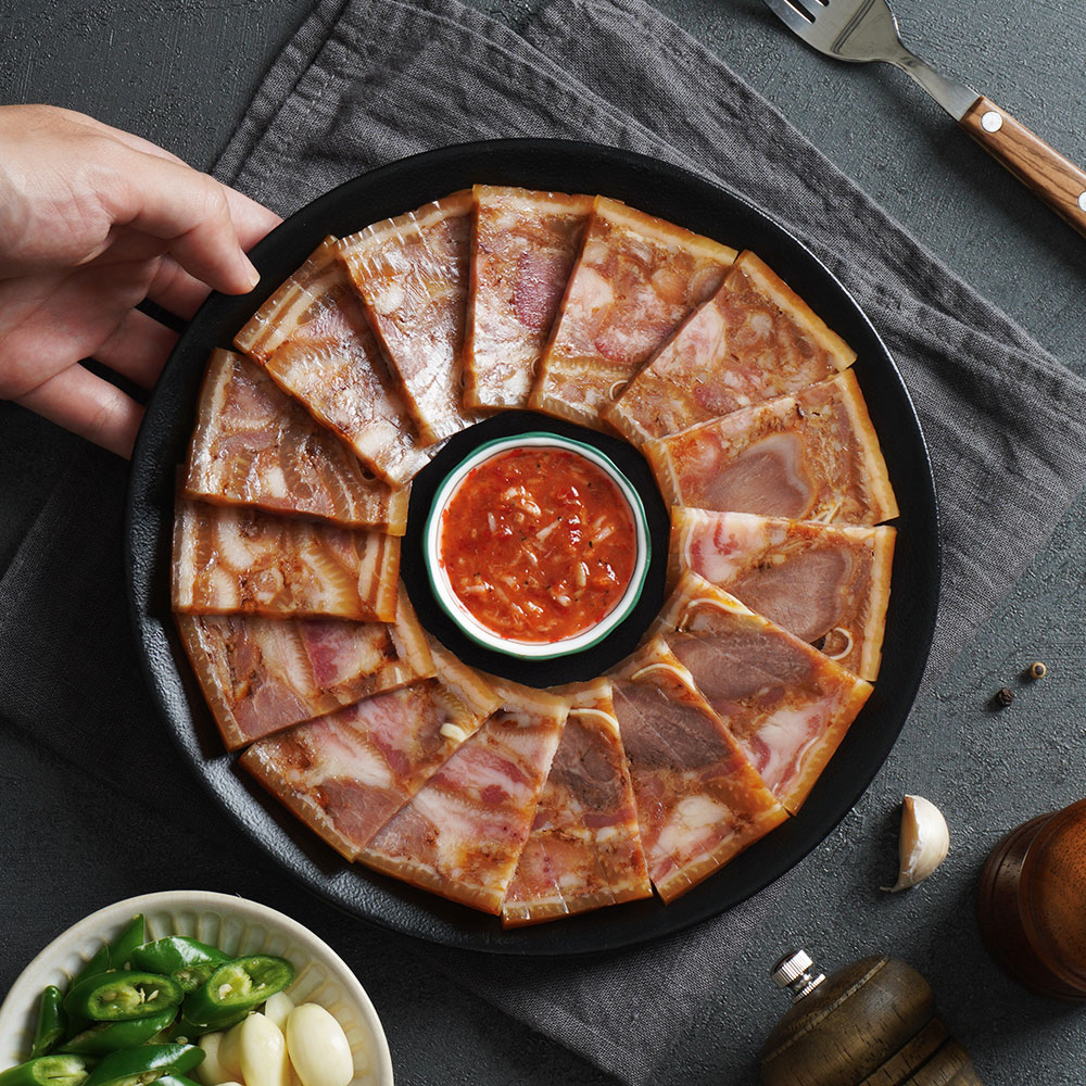 국내산 돼지머리고기 프리미엄 돼지 통 편육 250g x 4팩 야식 냉장