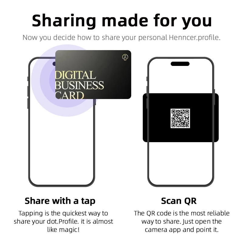 NFC Business Card Fast Reading Smart Name Card Digital Business Card Contactless Business Gift Social Recognition Card