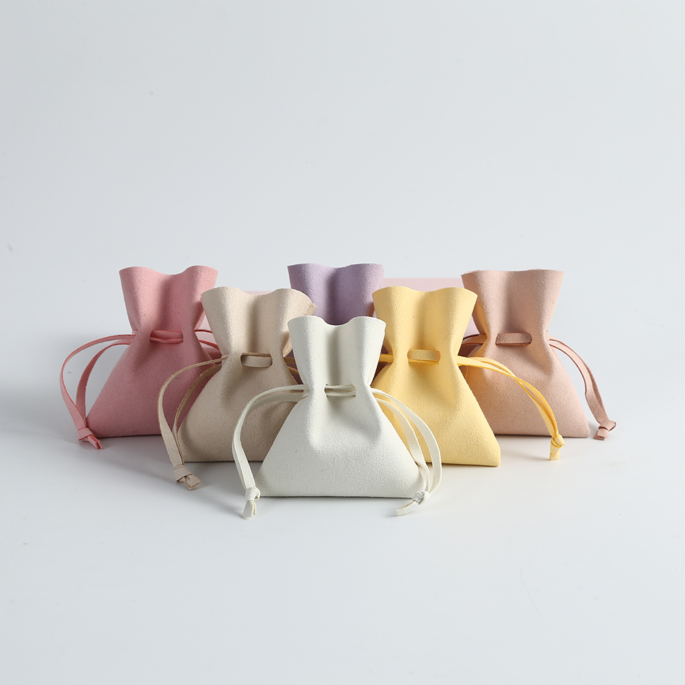 5 Stück Mikro faser beutel Schmuck Verpackung Umschlag Pilz klappe Organizer Tasche Ringe Ohrringe Anhänger Armband Geschenk paket