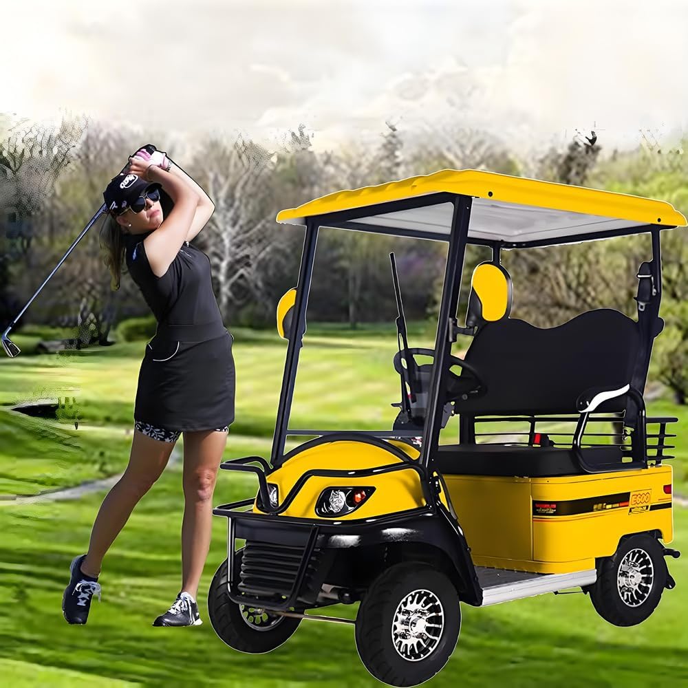 Carrinhos de golfe garantidos elétricos de rua legal 4 rodas motrizes carrinho de golfe elétrico 2 4 lugares carrinho de golfe com bateria de lítio