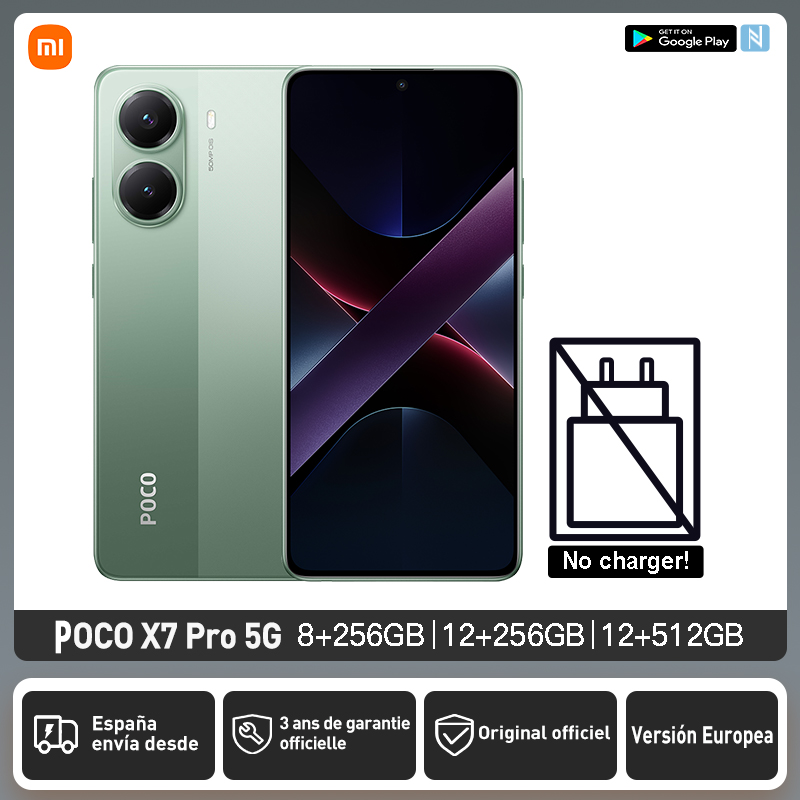 【Estreno mondiale】POCO X7 Pro Versione globale Smartphone Dimensity 8400-Ultra 6000mAh 90W Carica fotocamera da 50MP con OIS 120Hz NFC 5G