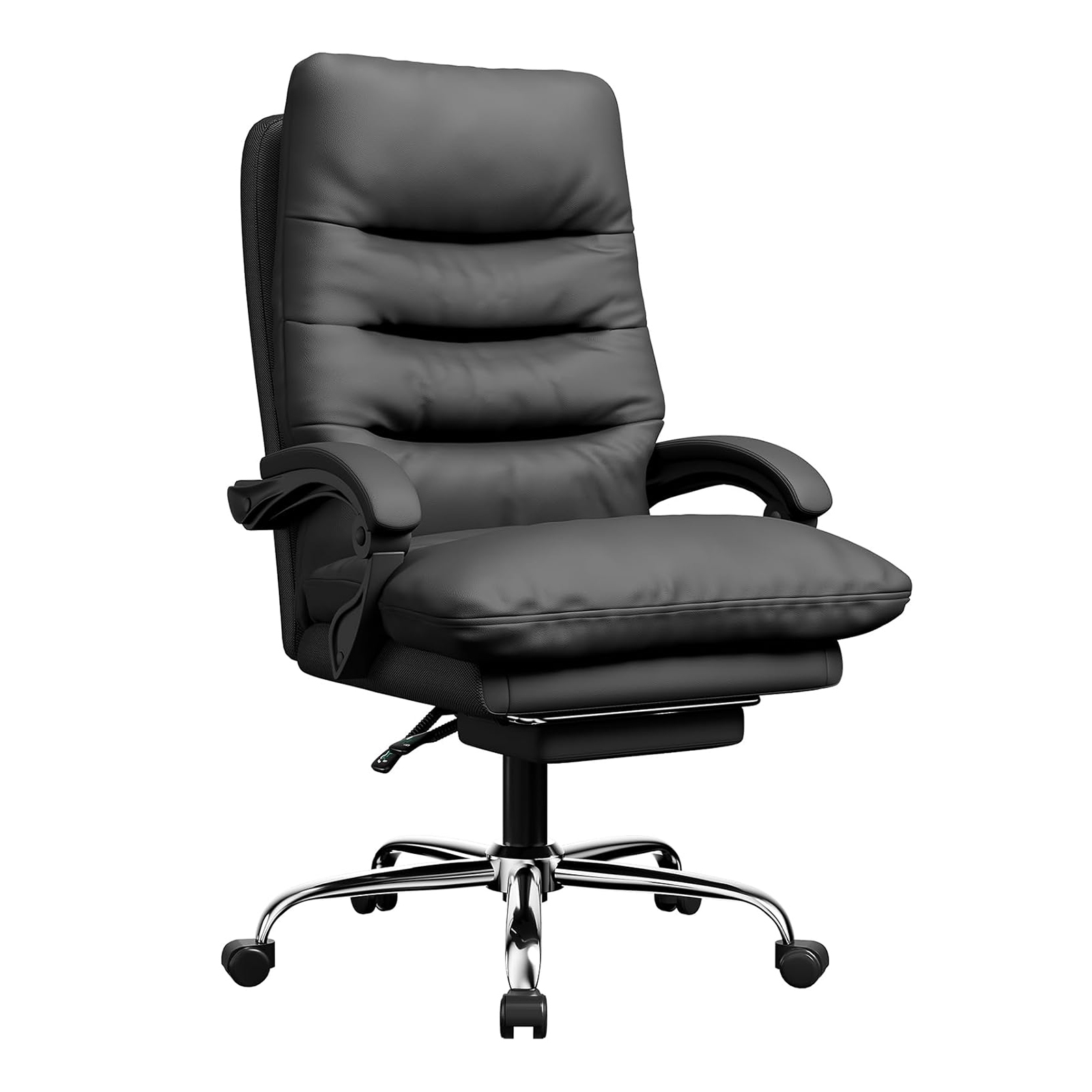 naspaluro Executive Office Chair Big and Tall Office Desk Chair Home Ergonomic Computer Chair PU Leather Recliner with Foot Rest