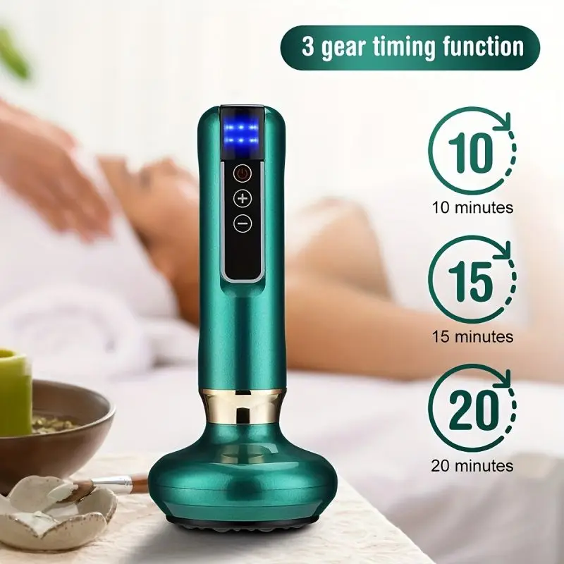 12-Level Electric Vacuum Cupping Massager - Body Scraping Tool