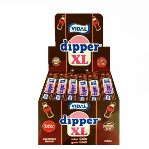 Dipper xl cola caso 1kg-flat mastigável caramelo macio com um intenso sabor coca-cola e uma textura macia que faz derreter em cada mordida. Dipper sabor cauda, é um dos nossos doces que você não vai passar