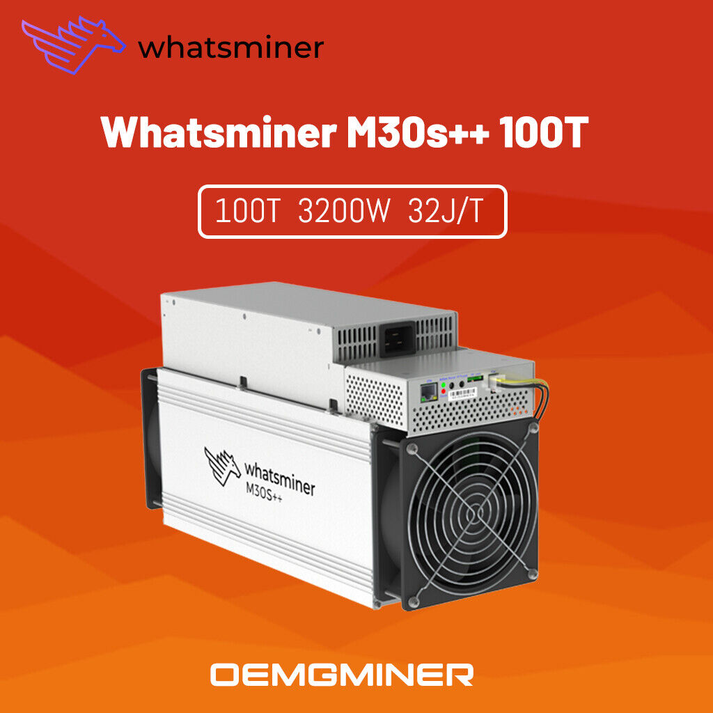Whatsminer M30S++ 106TH Nowość w fabrycznej zapiekanej gwarancji producenta