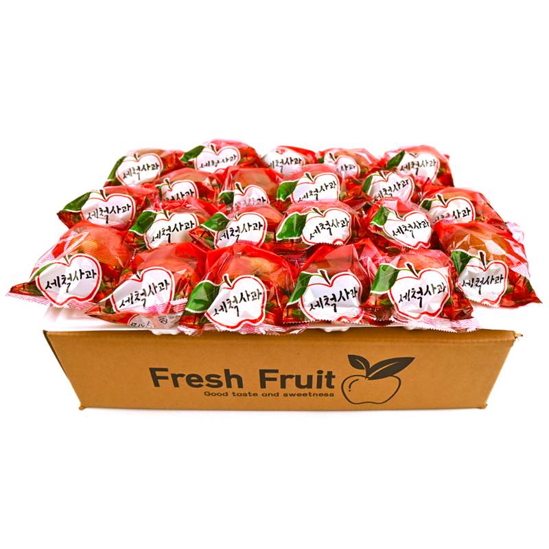 세척사과(가정용) 2kg 4kg 개별포장 아삭아삭 새콤달콤 경북 사과