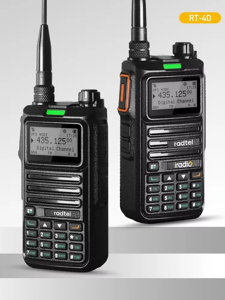 2 pezzi Radtel RT-4D DMR Walkie Talkie digitale Dual Mode Radio analogica/digitale Dual Time Slot 1024 canali + cavo di programmazione