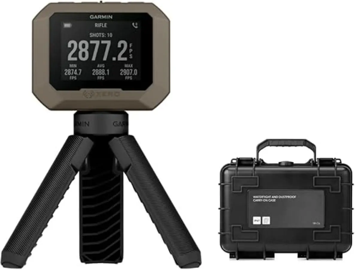 BRANDNEU _ _ _///Garmin Xero C1 Pro Chronographenpaket mit stoßfester, wasserdichter und staubdichter Hartschalenkoffer (2 Artikel)