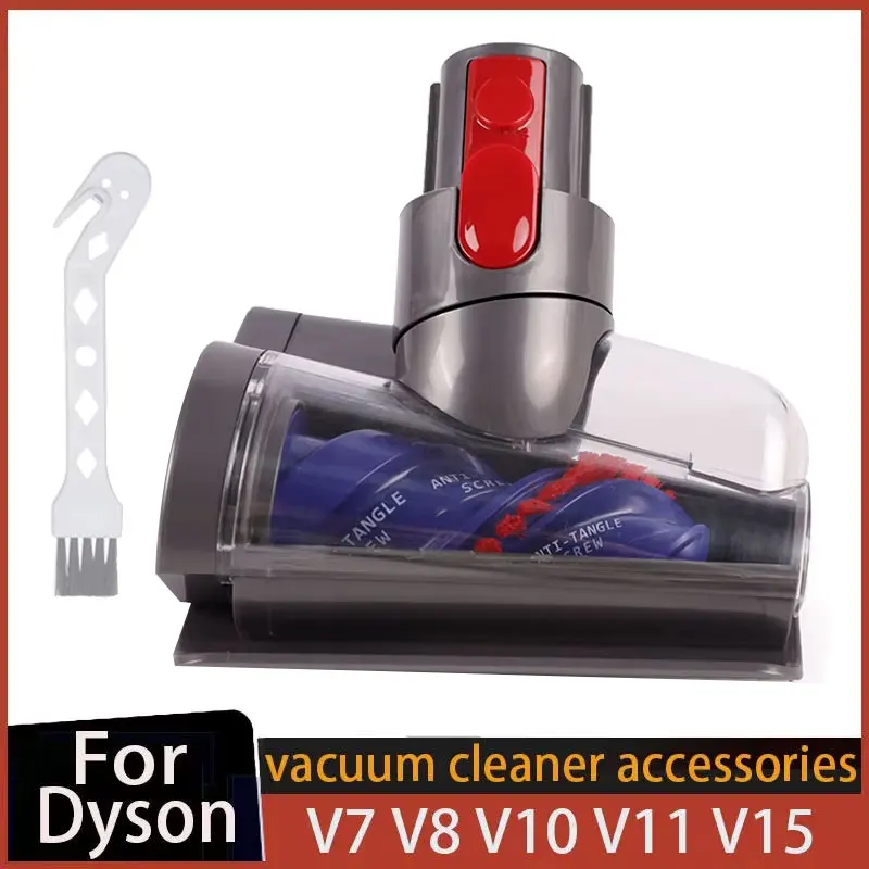Mini motorisierter Bürstenkopf für Dyson V7 V8 V10 V11 V15 Staubsauger, Tierhaarreinigungswerkzeug, für Teppichtreppen, Couchkissen