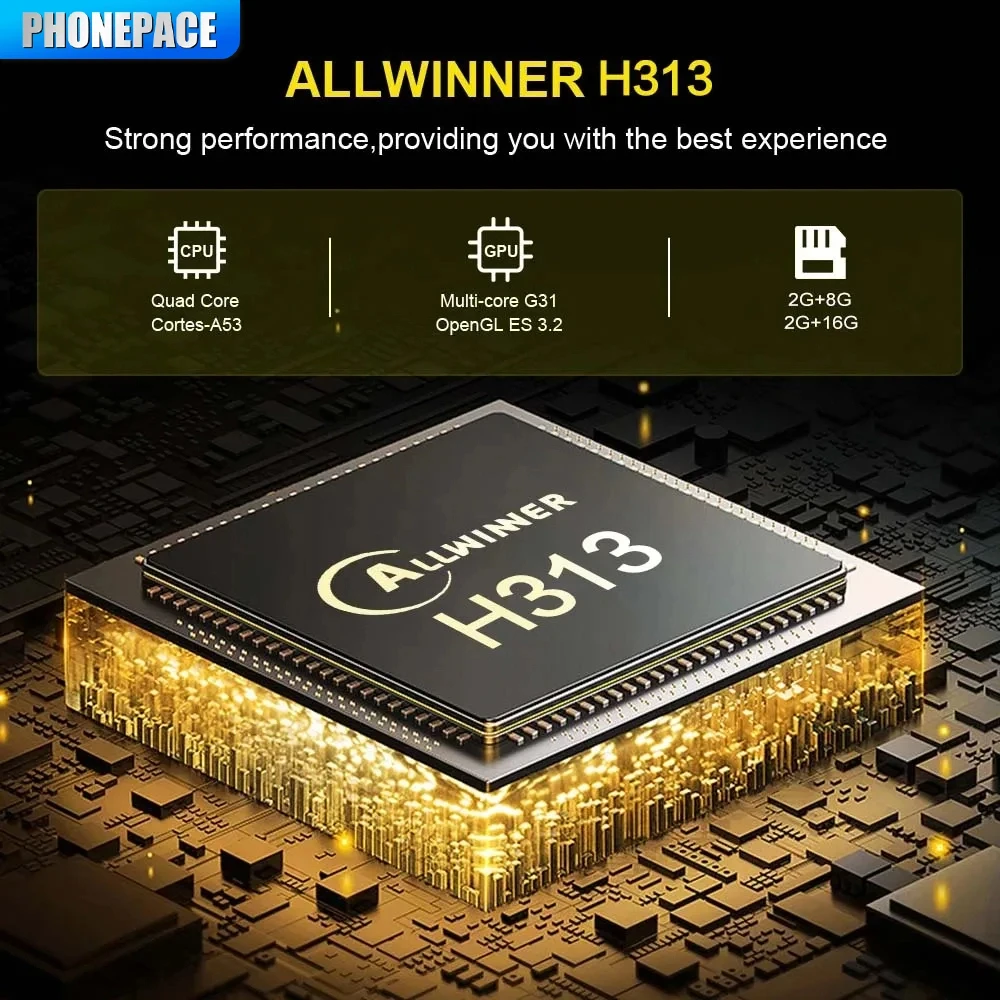 Android13 Smart Home Theater TV Box AllwinnerH313 Google Assistant Netflix Streaming Bluetooth Media Player 2G16G 2.4G5G Wifi T1