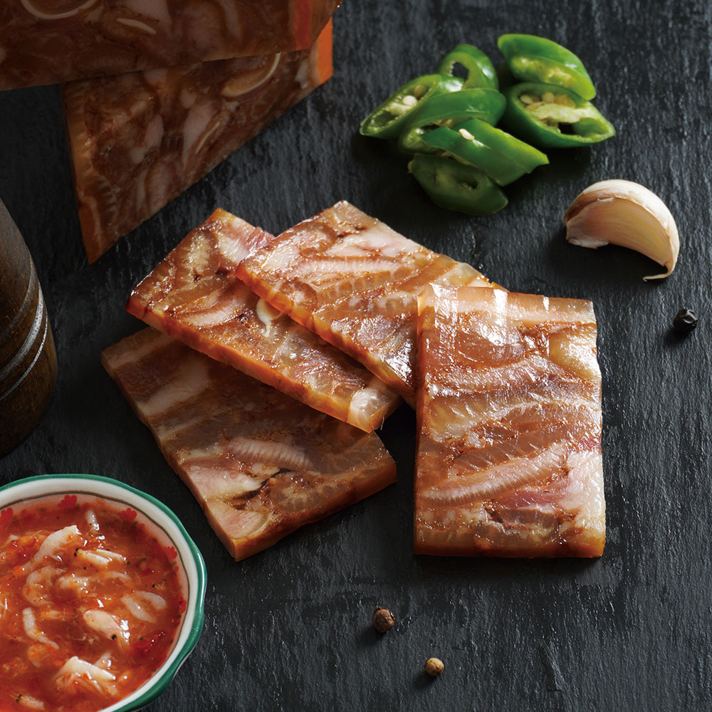 국내산 돼지머리고기 프리미엄 돼지 통 편육 250g x 4팩 야식 냉장