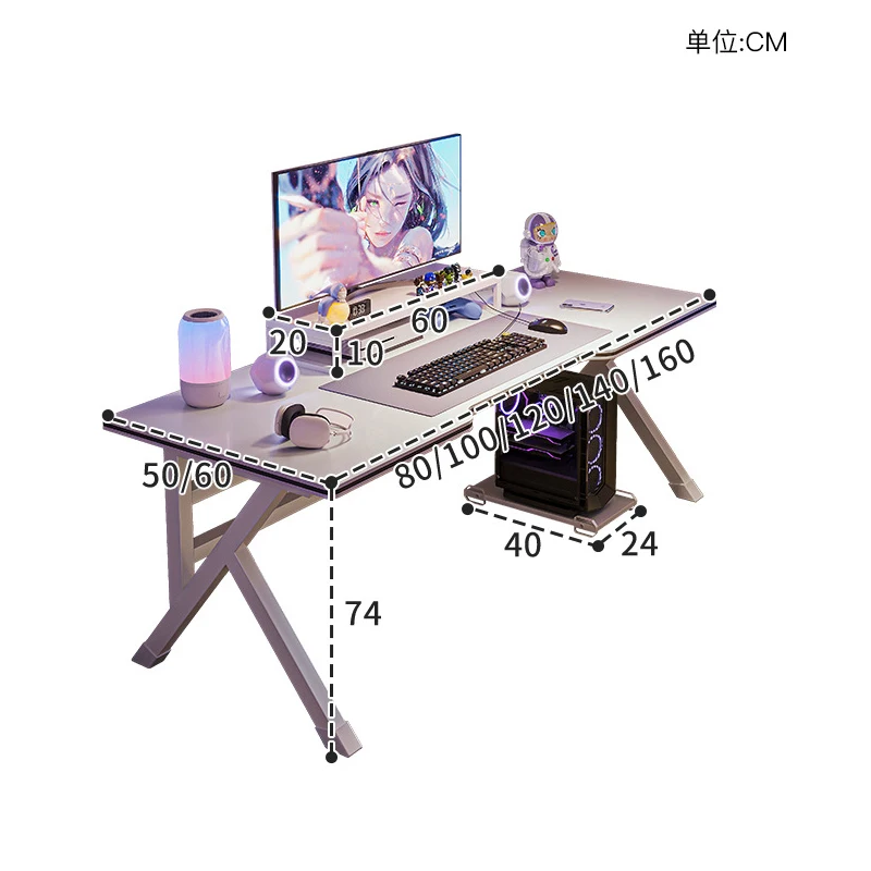 컴퓨터 책상 데스크탑 홈 라이브 게임 테이블 E스포츠 테이블 학생 학습 책상 E스포츠 테이블 컴퓨터 책상 책상 홈 오피스 책상