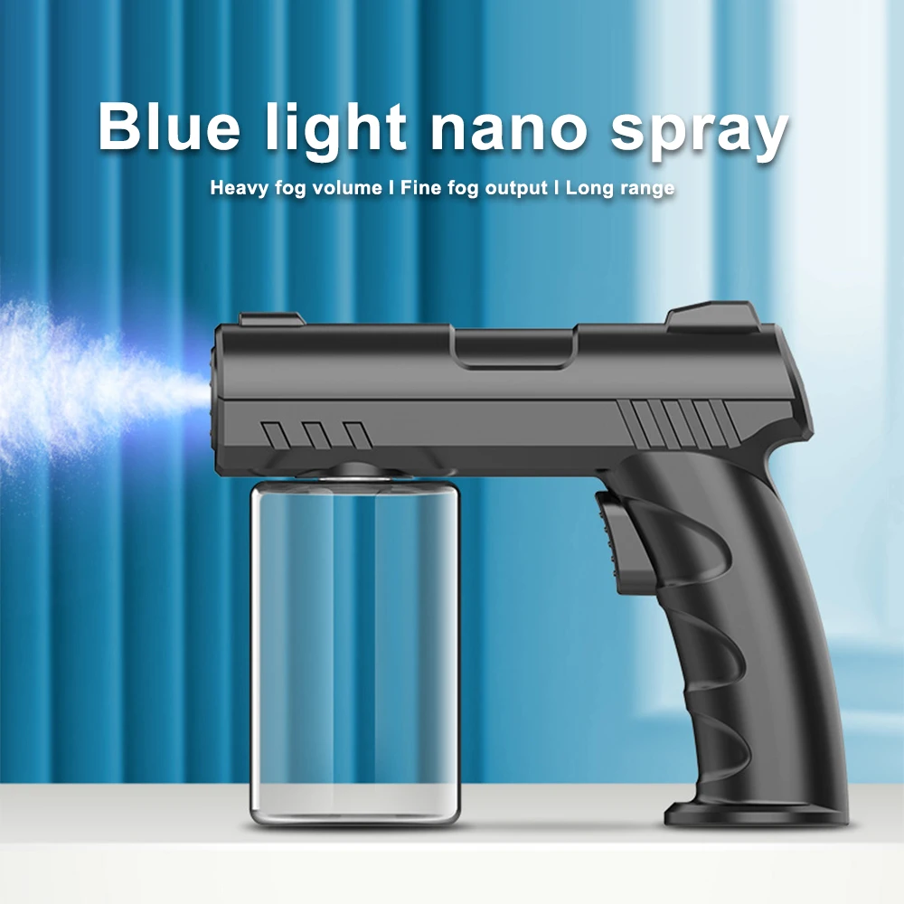 280ML NANO Blue Light Sprayer ตัดผมไร้สาย Aftershave Steam USB ไฟฟ้าสเปรย์ฆ่าเชื้อปืนสําหรับ Garden Atomizer เครื่องมือ