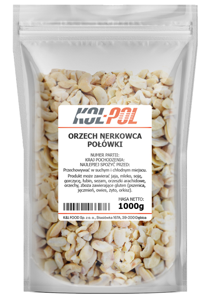 ORZECHY NERKOWCA 2kg - Połówki naturalne | Świeże i zdrowe przekąski | Idealne do wypieków i na co dzień