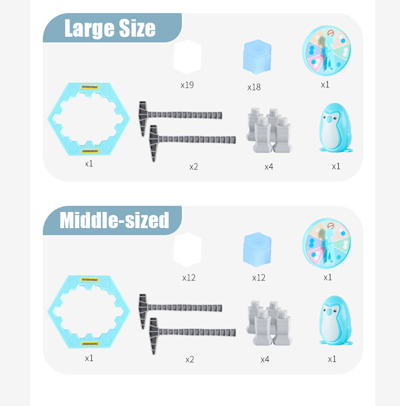Gran oferta, Mini juguetes interactivos para padres e hijos, trampa para romper bloques de hielo con pingüino, divertido juego de mesa, decoración para aliviar el estrés