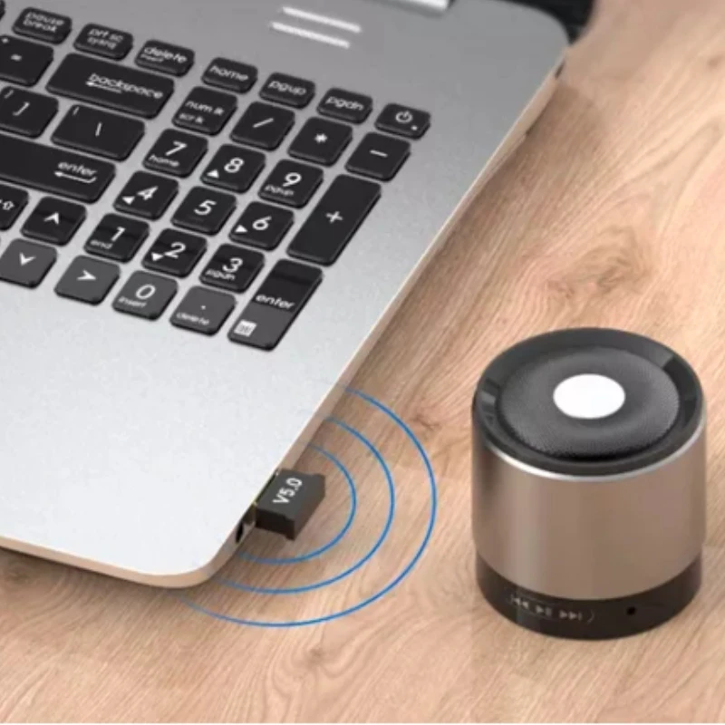 USB Bluetooth 5.0 Plug usb Transmissor de áudio para Notebook Adaptador E Receptor
