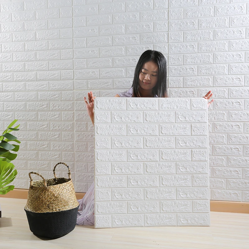 1-30ชิ้น35x30ซม. วอลเปเปอร์ตกแต่งพื้นหลังห้องครัวห้องนอนสติ๊กเกอร์ติดผนังกันน้ำสำหรับห้องนั่งเล่น3D บ้าน DIY