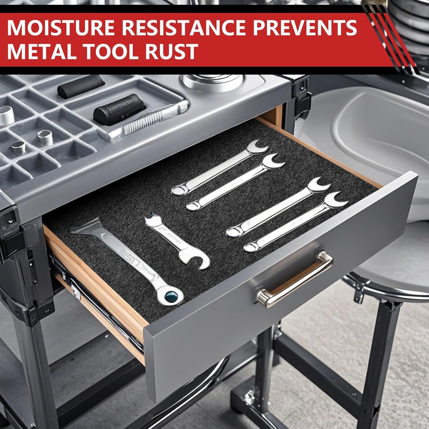 4PCS Tool Box Foam Inserts for Cases Tool Box Liner Storage Tabletop Miniatures Tool Box Camera Case Foam Case Insert Sheet