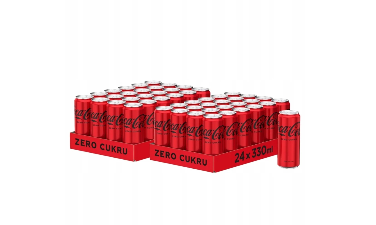 Napój gazowany Coca Cola Zero 48x330ml - Coca-cola