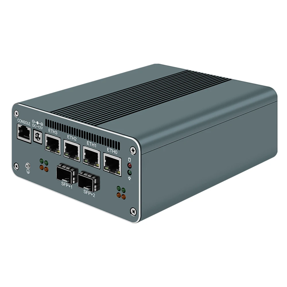2 * 10gbe sfp Micro Firewall Appliance Mini-PC Intel Core i7 1355u i5 1335u 4xintel i226-v 2,5g 1 * rj45 com Netzwerk karte Firewall