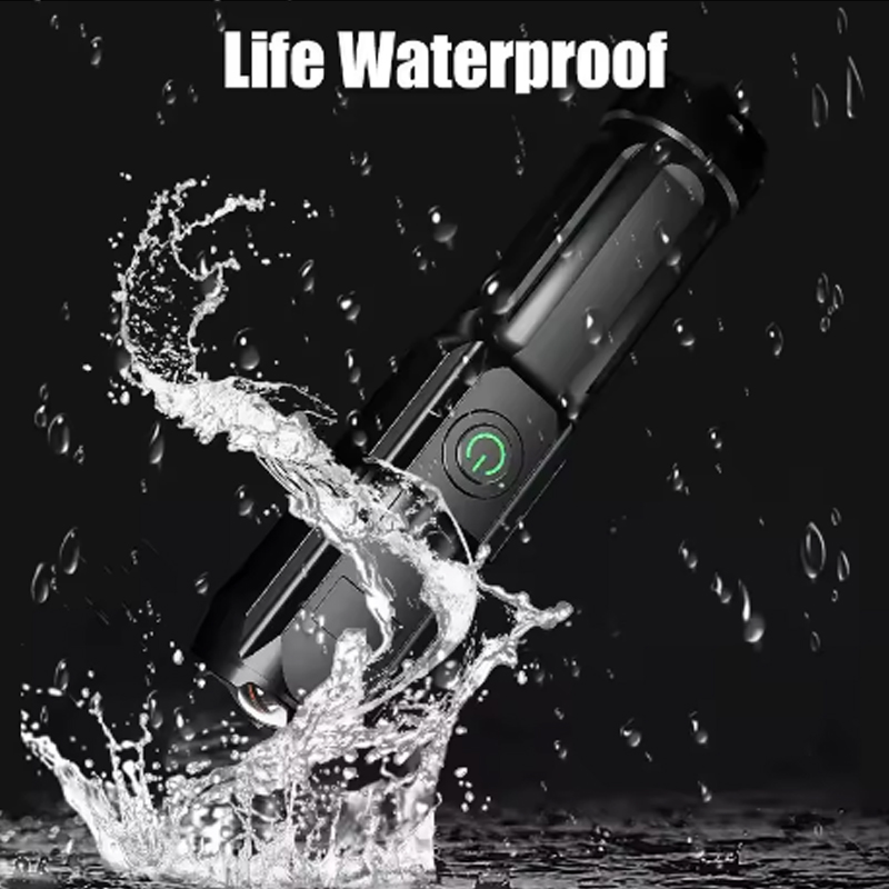 Luz forte lanterna de emergência ao ar livre, Multi Funcional USB Camping Iluminação, Trabalhando lado carregando