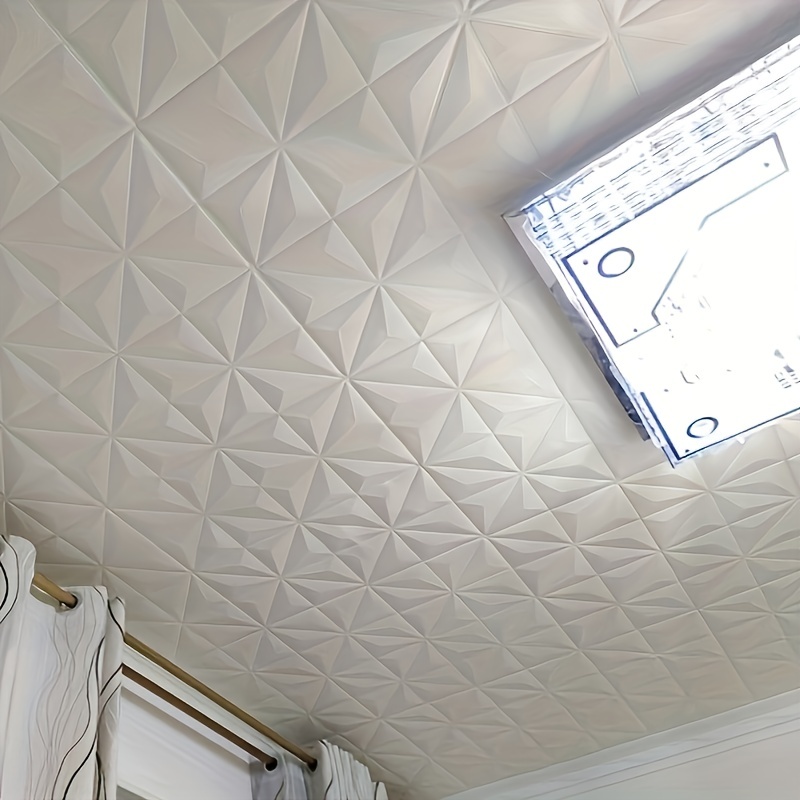 Autocollants muraux auto-adhésifs 3d, 35x35cm, décoration chaleureuse, fond de plafond, mousse imperméable, papier peint Anti-collision