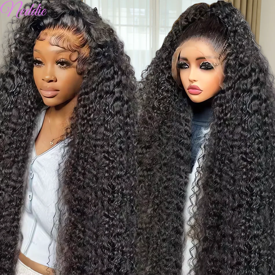 Onda de água perucas frontal do laço peruca 13x4 13x6 hd perucas dianteiras do laço 30 40 Polegada perucas encaracoladas cabelo humano brasileiro preplucked para mulher