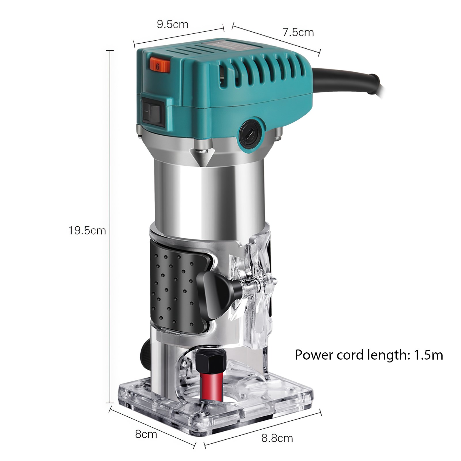 800W Elektrische Hout Router Elektrische Trimmer Houtbewerking Frezen Graveren Snij Trimmen Machine Carving Router Tool