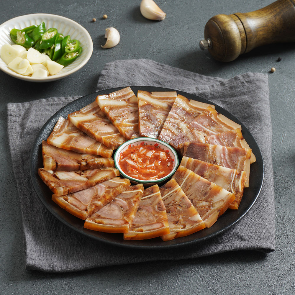 국내산 돼지머리고기 프리미엄 돼지 통 편육 250g x 4팩 야식 냉장