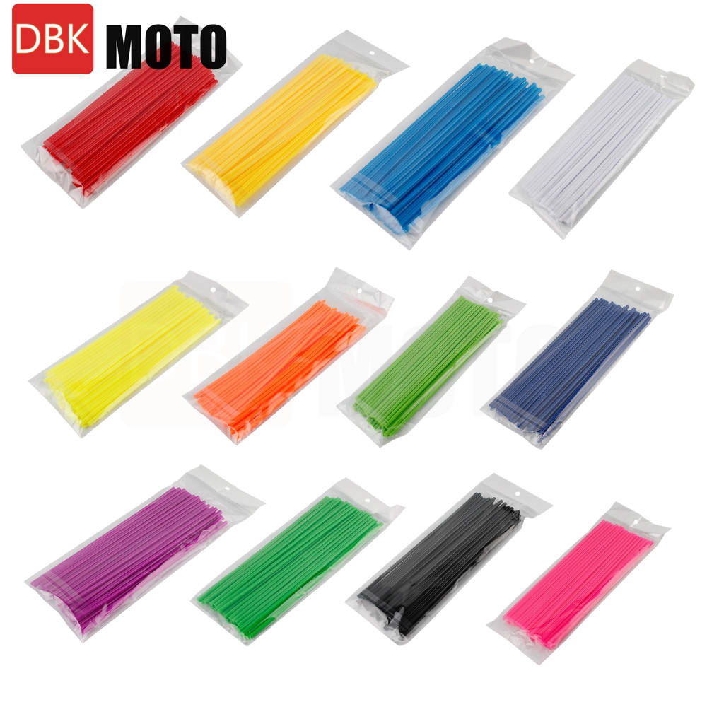 スポークスキン スポークカバー トリムラップカバー 装飾プロテクターパイプ モトクロス自転車バイク用 12色 24CM