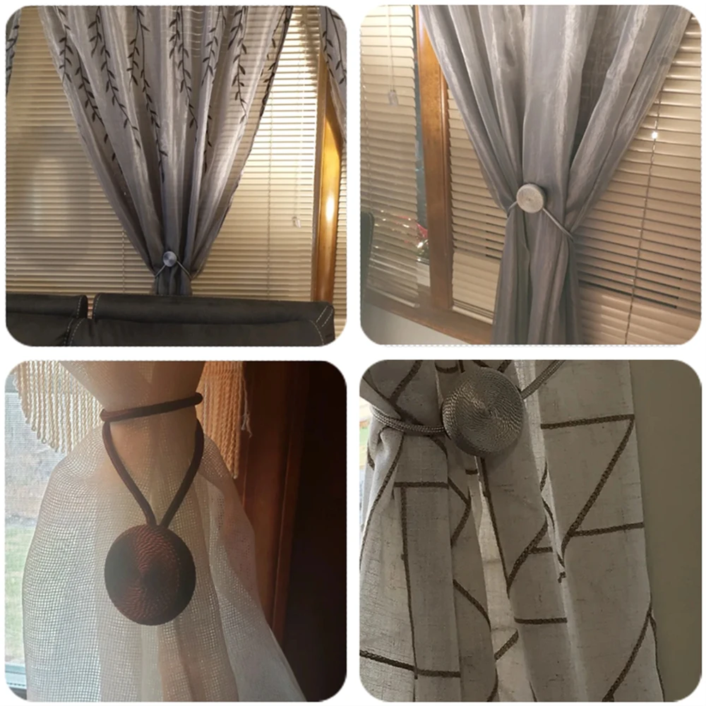 Màn Thắt Lưng Nam Châm Hiện Đại Phong Cách Đơn Giản Kẹp/Tende Drap Bọc Dây Lưng Đan Dây Holdbacks Cho Sổ Giá Đỡ