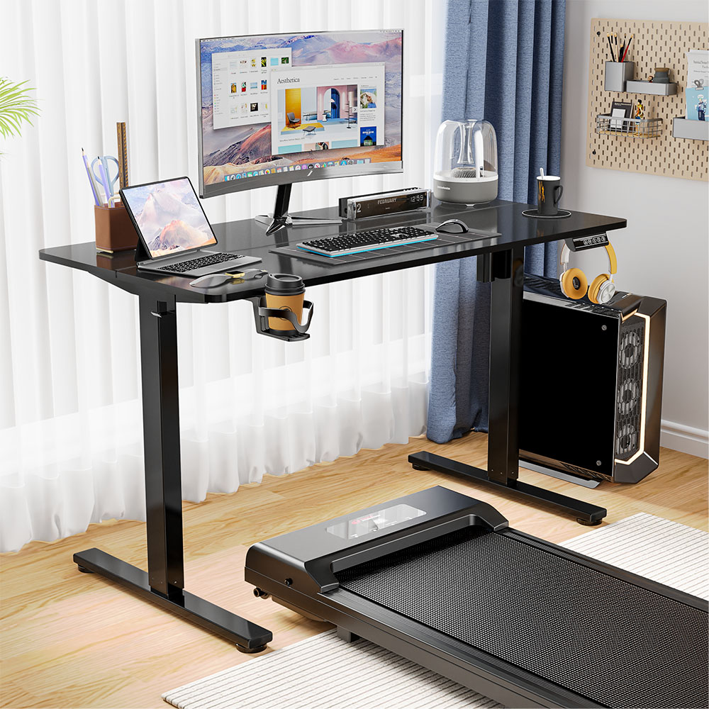 Height-Adjustable Electric Desk with Memory Smart Pannel Standing Desk, Adjustable Computer Desk Office Table for Home Office