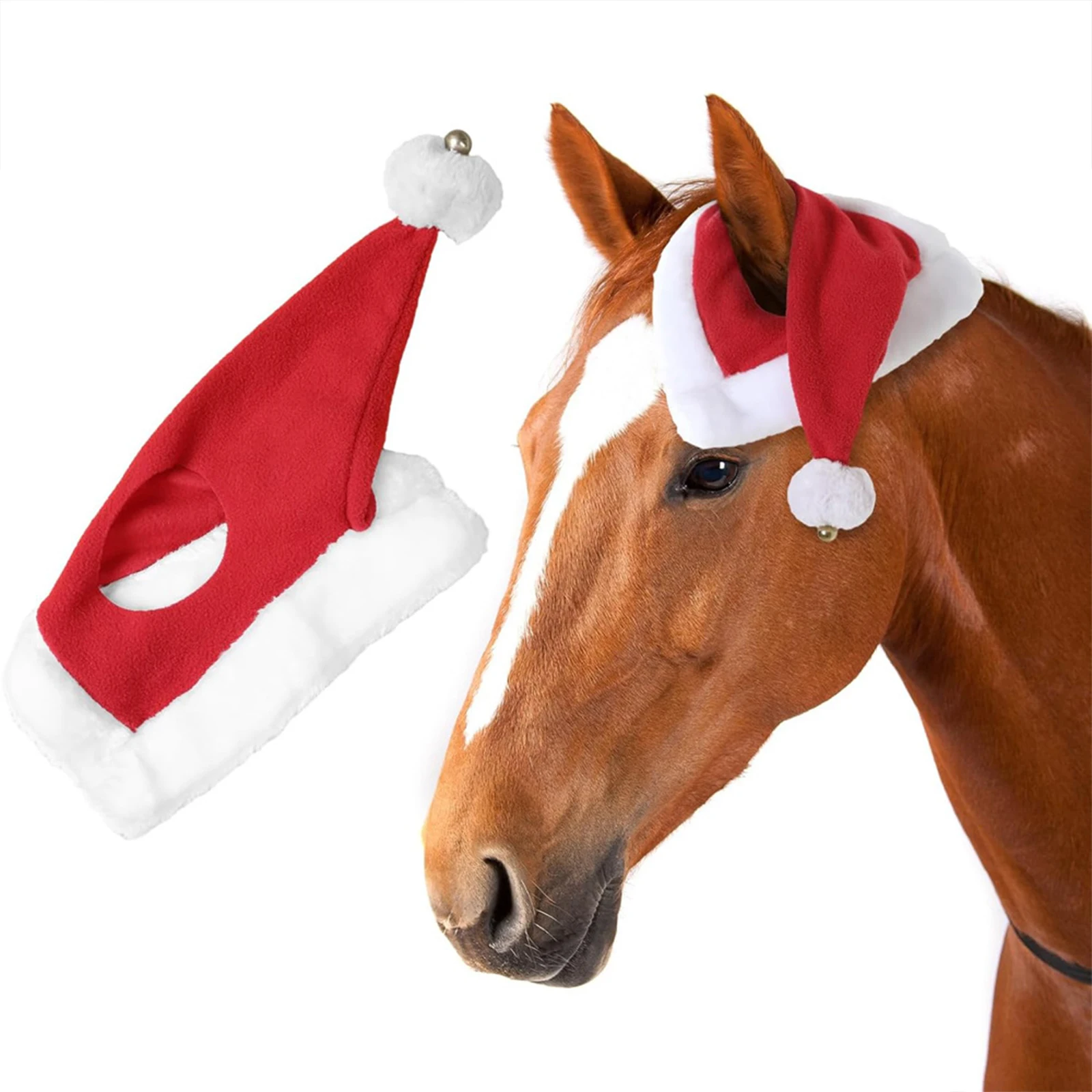 Chapéu de cavalo de natal, chapéu de festa, boné de férias, chapéu de cavalo, chapéu de papai noel, chapéu de cavalo de natal para cosplay, festa de natal