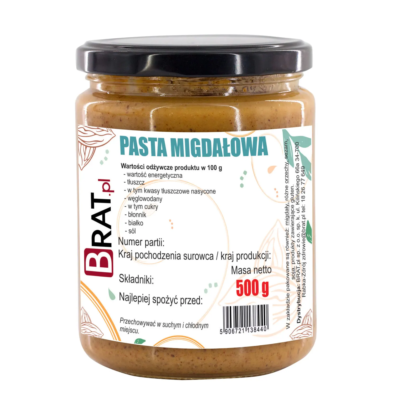 Pasta migdałowa 500g