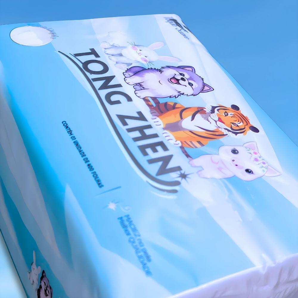 Lenço de Papel Toalha TONG ZHEN - 400 Folhas - Macio - Com Qualidade