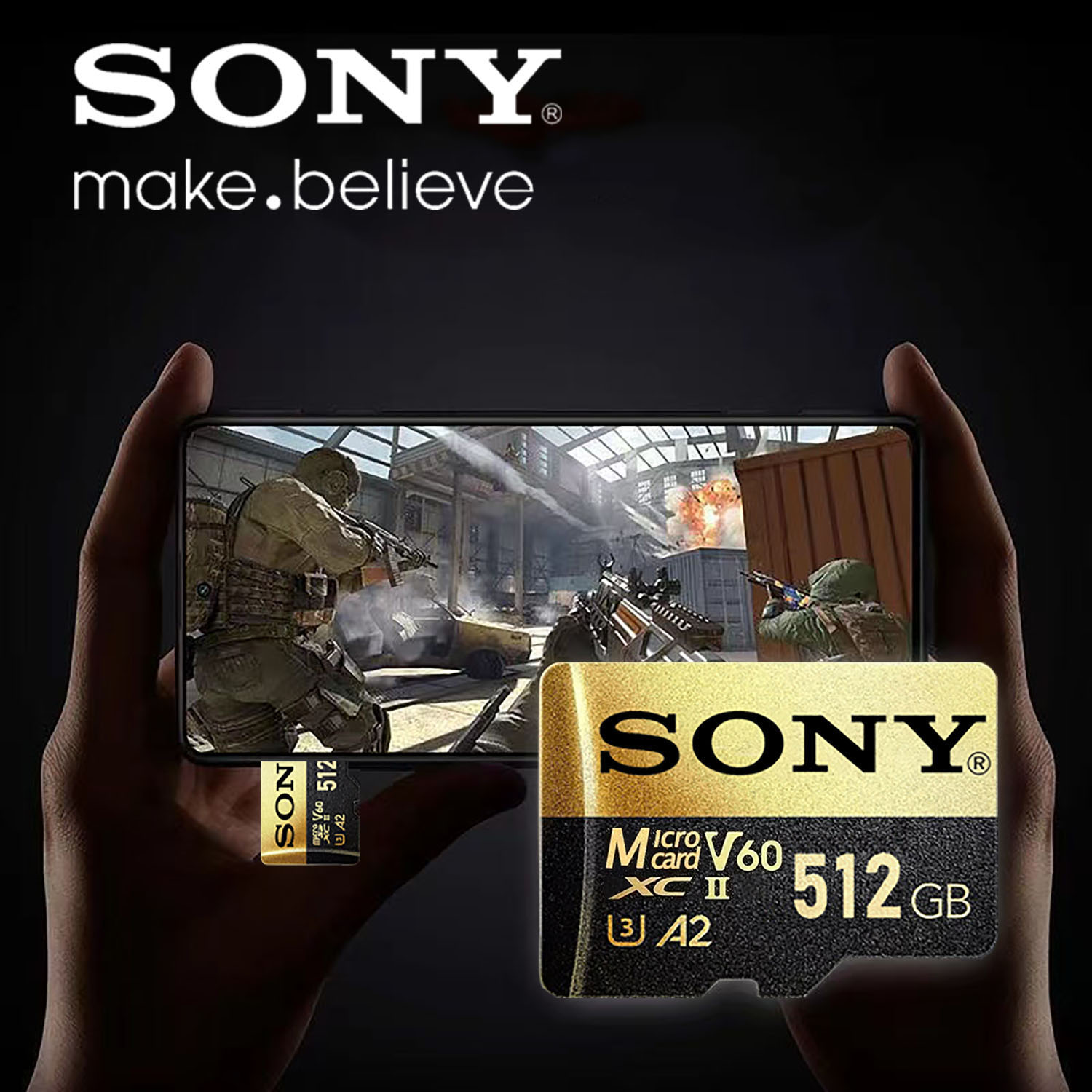 Sony SD Memory Card 1TB Micro SD Card High Speed TF Flash Card Class 10 128GB 512GB 256GB 128GB for Smartphone