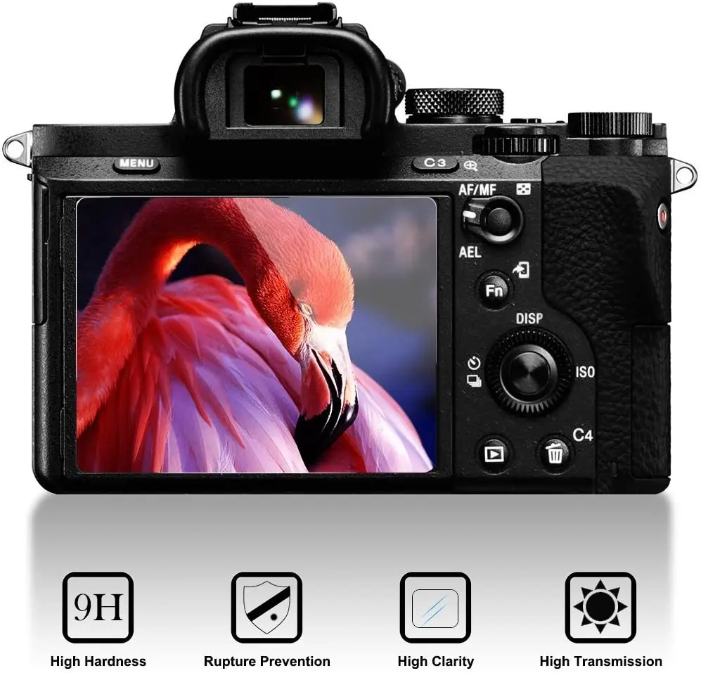 Protector de pantalla de vidrio templado para Sony A6400 A6300 A6000 A5000 NEX-7/6/5 A9 A77 A7R A7 A7s A7II A7III ZV1 RX10 RX100 II III IV