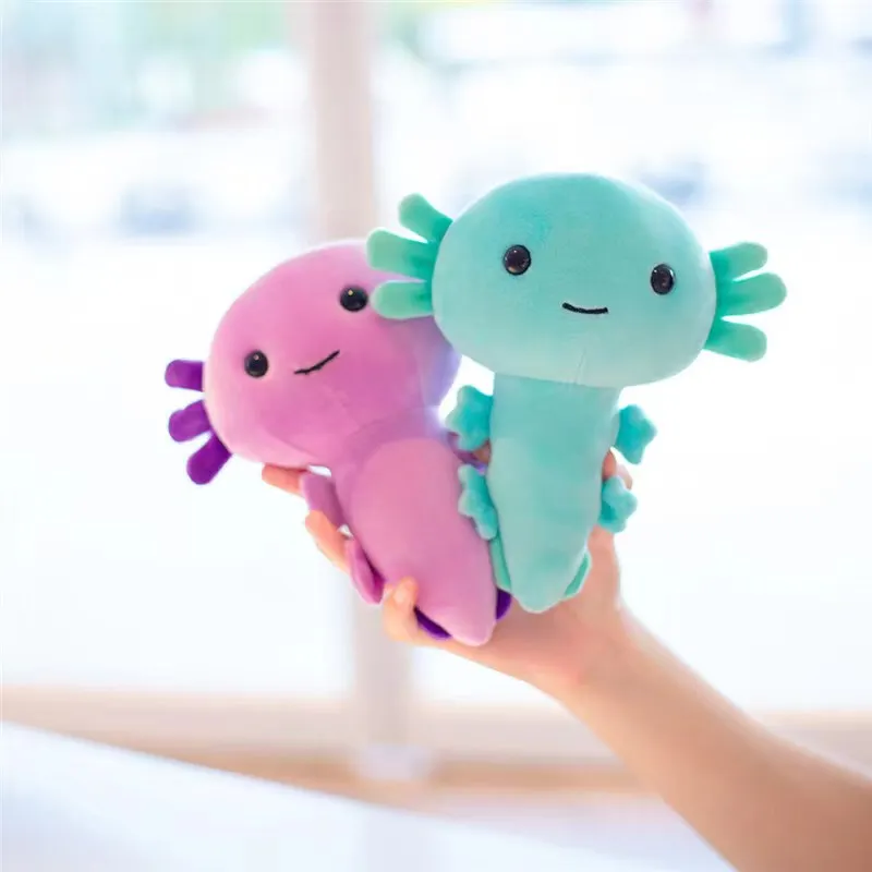Axolotl ตุ๊กตาหนานุ่ม S นุ่ม Kawaii axolotl หมอนตุ๊กตาของเล่น axolotl ยัดไส้ตุ๊กตาหนานุ่ม axolotl สำหรับของขวัญคริสต์มาสการตกแต่งบ้าน