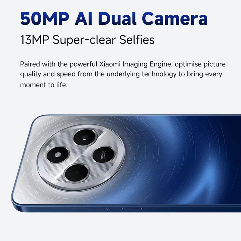 Xiaomi Redmi 14C Smartphone Immersion 6.88'' Pantalla 120Hz 50MP AI Cámara dual Masa 5160mAh Batería