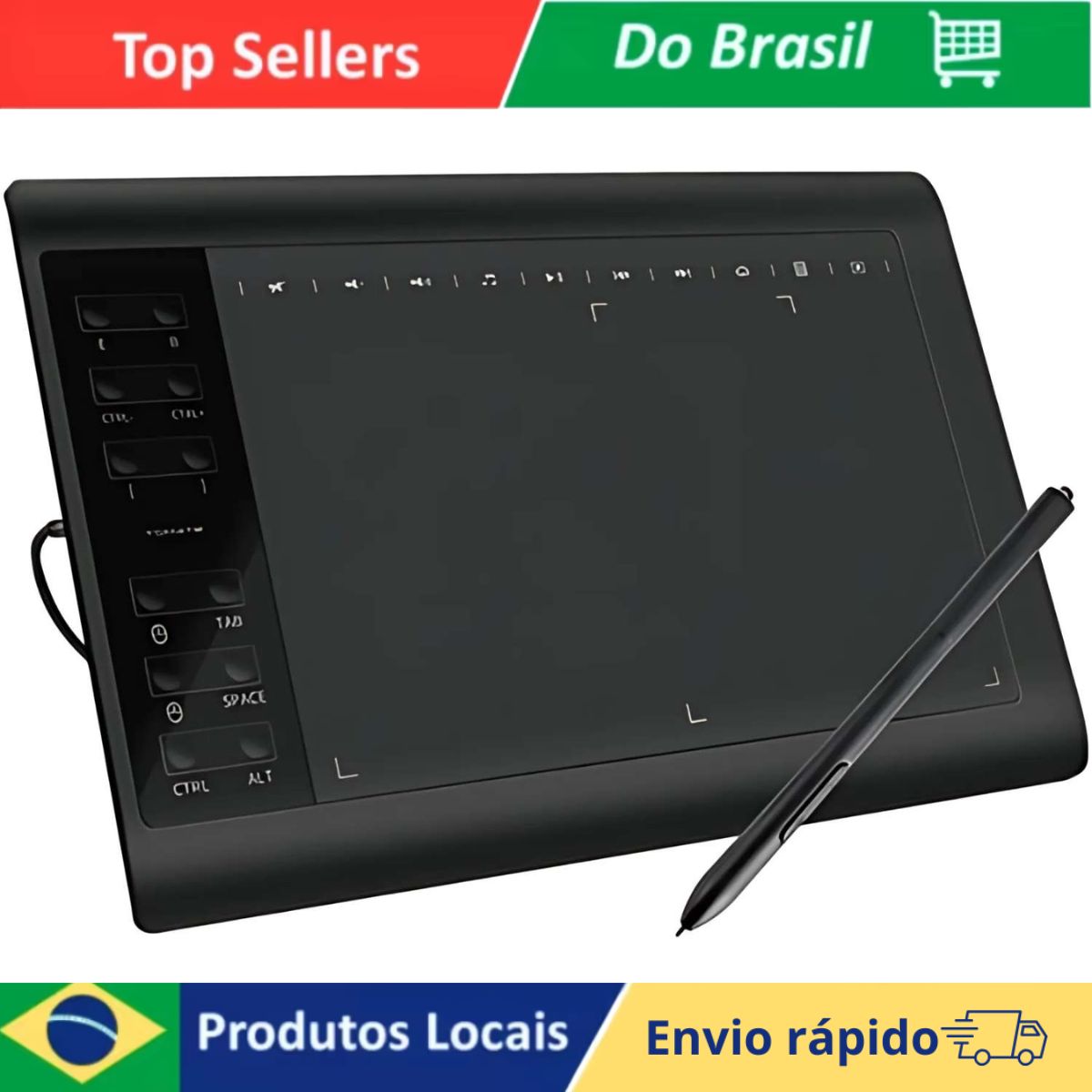 Mesa Digitalizadora Tomate com Caneta De Experiência Natural 11,6 Com Sensibilidade de Pressão