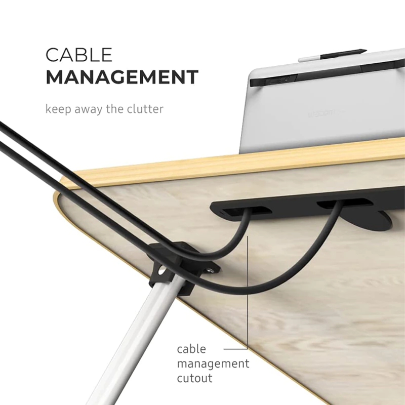 Starley Table de lit pliante portable multifonction 60 cm x 40 cm Table d'ordinateur Support de lecture pour canapé Table de cuisine ou mini chaise pour enfants stables sans secousse ergonomique Durable et durable