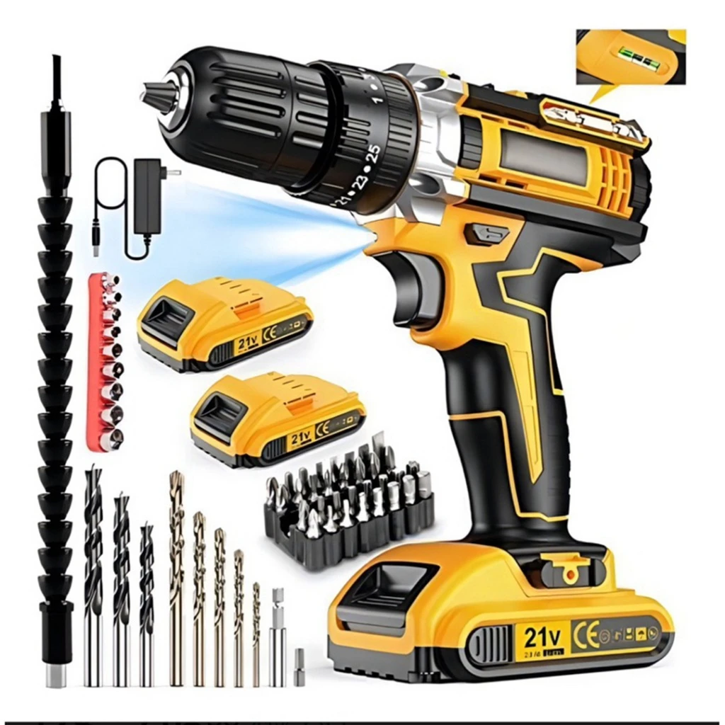FURADEIRA PARAFUSADEIRA DE Impact, SEM FIO A BATERIA, 21V, 12V, COM