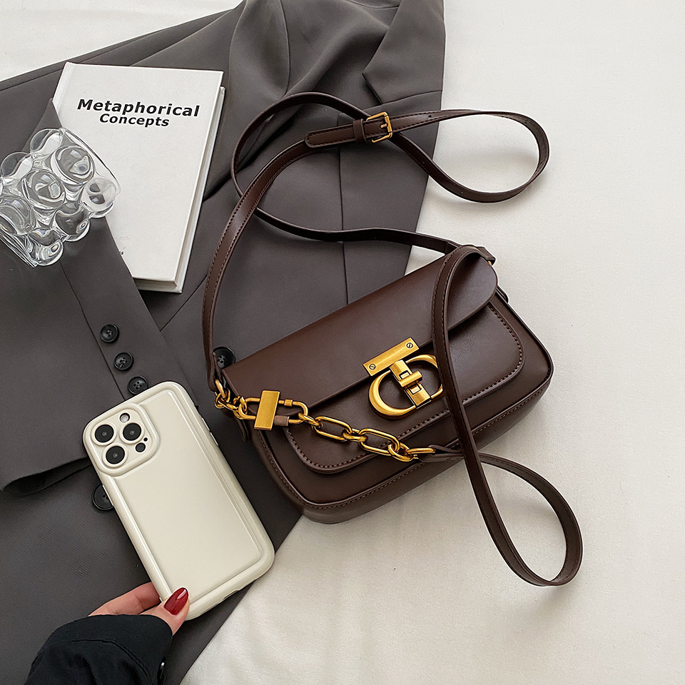 Retro กระเป๋าเล็กผู้หญิงแฟชั่น Niche กระเป๋า crossbody กระเป๋าสะพายสตรีอาวุโสกระเป๋าถือ Underarm กระเป๋า crossbody กระเป๋า