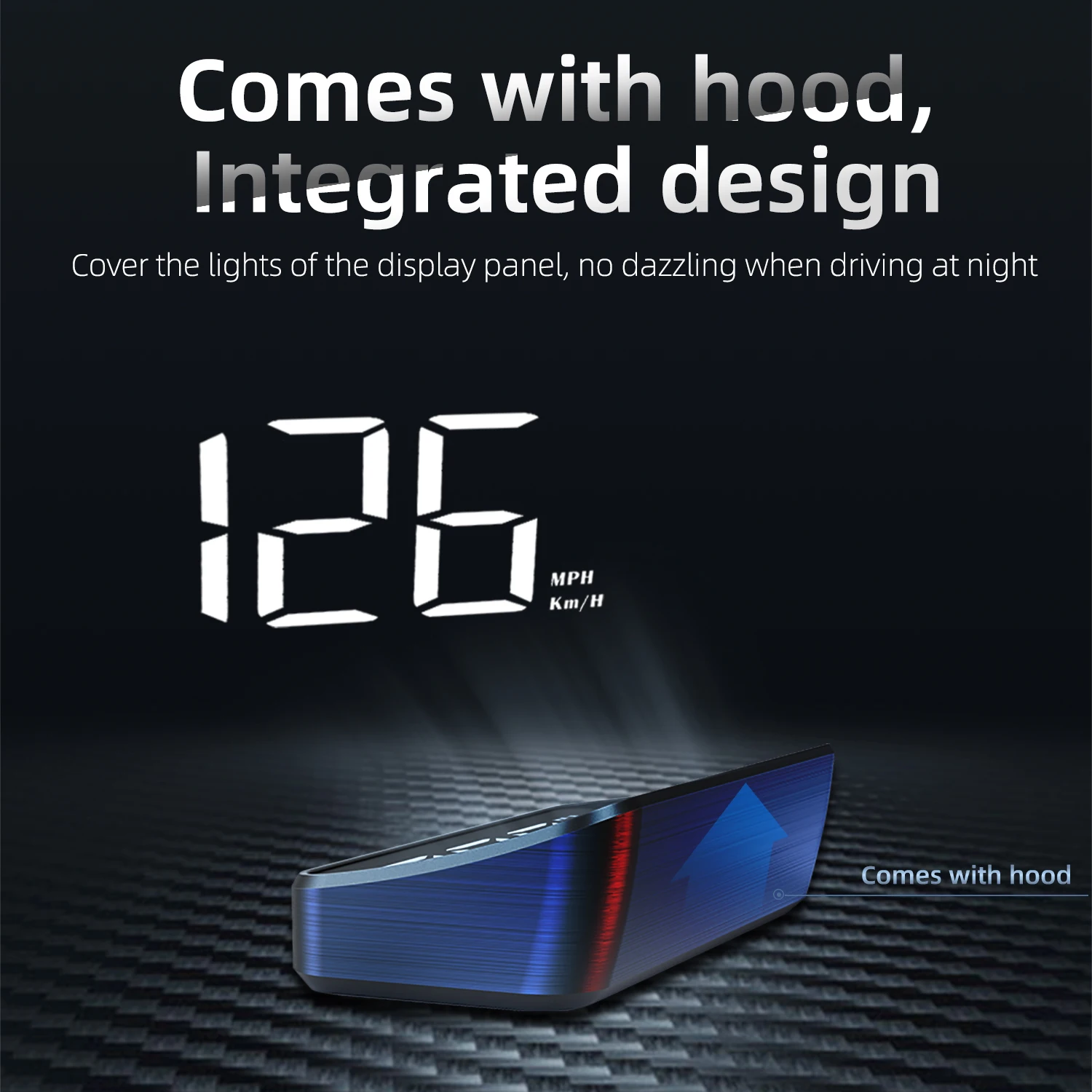 Car HUD Head Up Display Universal Digital GPS MPH Speedometer HD LCD Projection On Glass Windshield Projector for All Cars